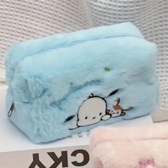 Sanrio Pochacco Baby Blue Embroidered Makeup Bag - Picture 5 of 16